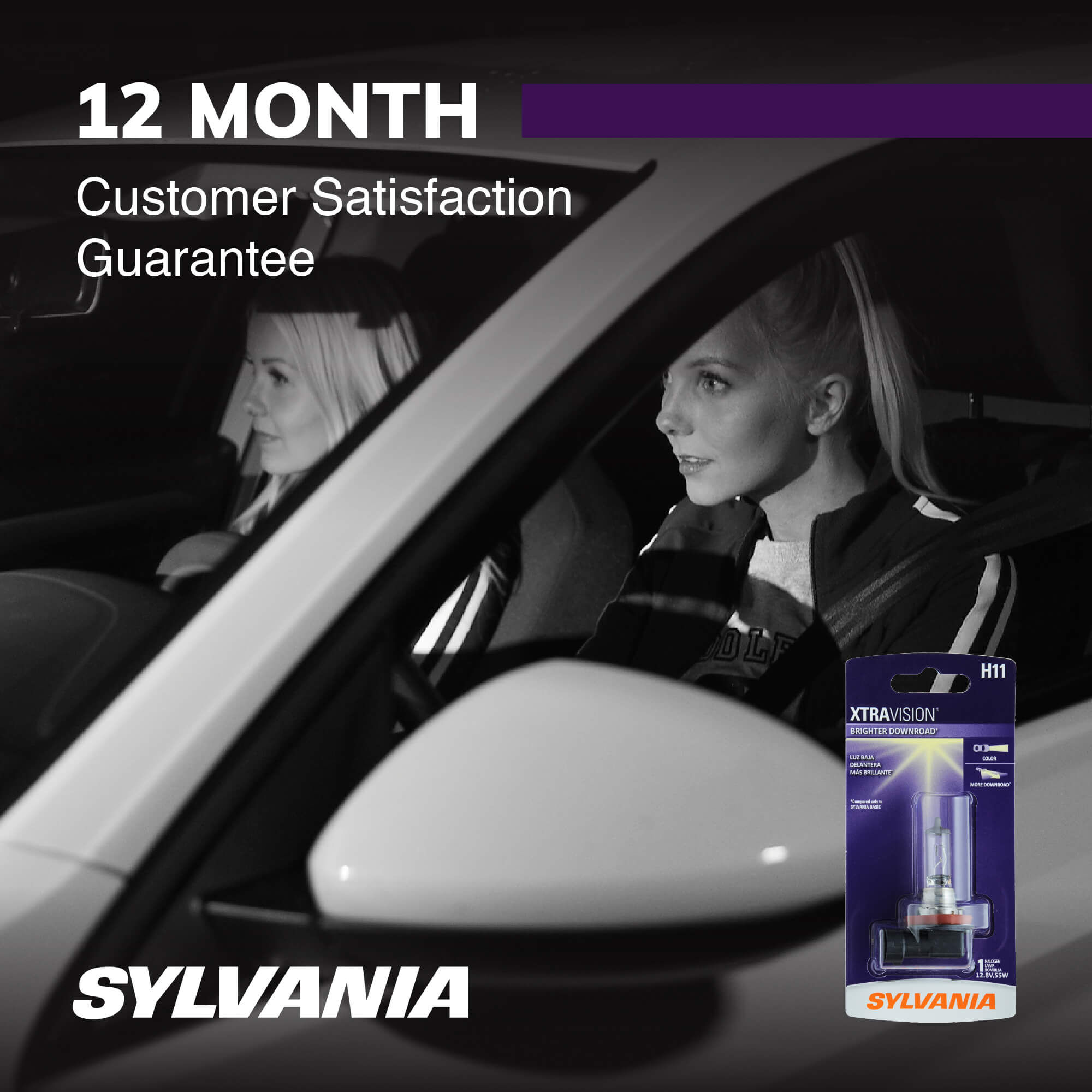 SYLVANIA H11 XtraVision Halogen Headlight Bulb 1 Pack